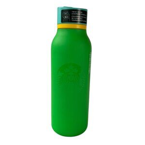 2025 STARBUCKS~BRIGHT GREEN TWIST-TO-SIP LEAKPROOF STRAW LID  32oz WATER BOTTLE